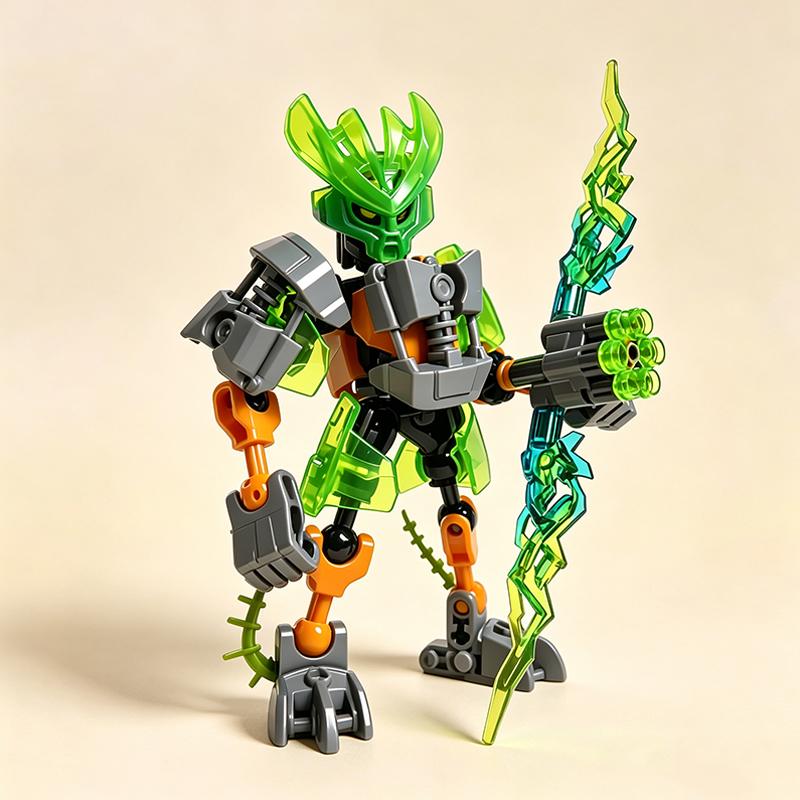 NEUES 2in1 Bionicle Baustein Anime Actionfiguren Soldat Roboter Mech Stein Set Lewa Beschützer des Dschungels Spielzeug Für Jungen Geschenk