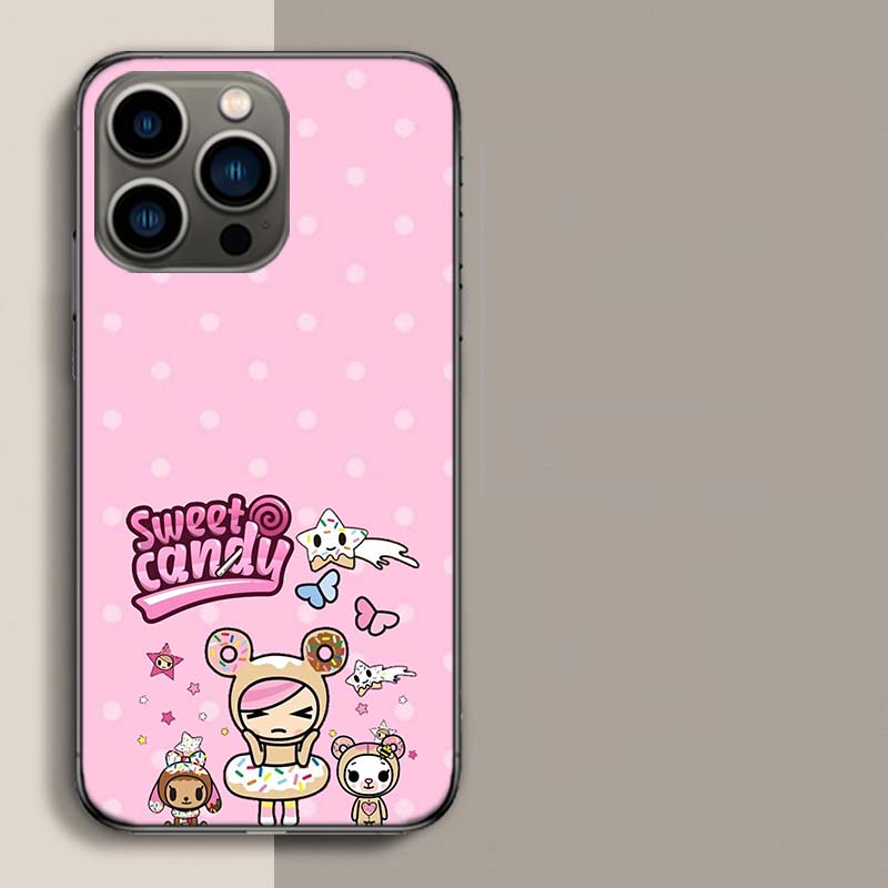 Japan Cute T-Tokidokis Phone Case For Iphone 17 Air 15 Pro 14 Plus 16 Pro Max 17E 16E 12 13 Mini 11 Cover Cute Fundas