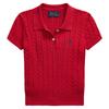 Ralph Lauren Childrens/Kids Cable Knit Regular Short-Sleeved Polo Shirt