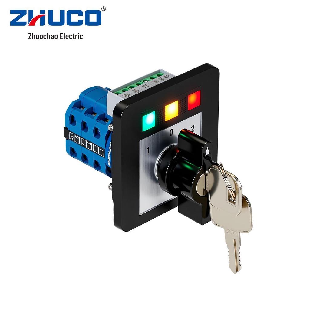Zhuochao Three-Speed Three-Position Rotary Switch with Light SZW26-20/D303.3-72S3