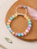 Colorful Selenite Beaded Bracelet, Adjustable Multicolor Gemstone Bracelet, Handmade Natural Stone Jewelry for Women/Men