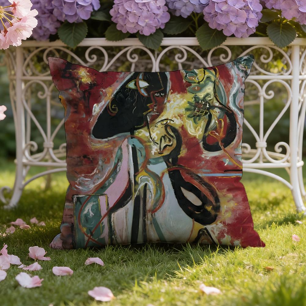 J-Jackson P-Pollock Art Cushion Cover Home & Car Dual-Scene Pillow Cover: Reversible for Premium Comfort