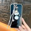 Ins Style Embossed Acrylic Coffee Keychain Pendant Accessories