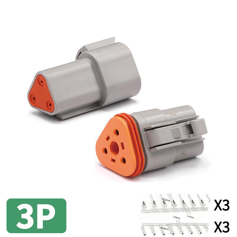 1/5/10 Sets DT 2P/3P/4P/6P/8P 22-16AWG Waterproof Deutsch Connector deutch connectors Plug Kit DT06-2S DT04-2P DT04-3P