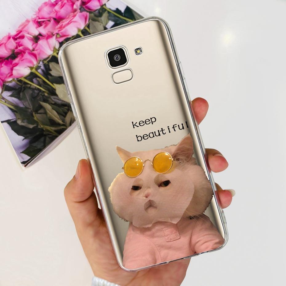 Lovely Printing Case For Samsung Galaxy J6 J6+ J600G J610G Soft Silicone TPU Back Cover For SamsungJ6 J 6 Plus 2018 Phone Cases
