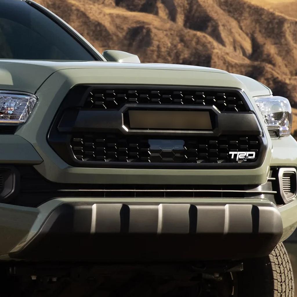 Ασημένιο έμβλημα μάσκας TRD για το Tacoma Tundra 4Runner