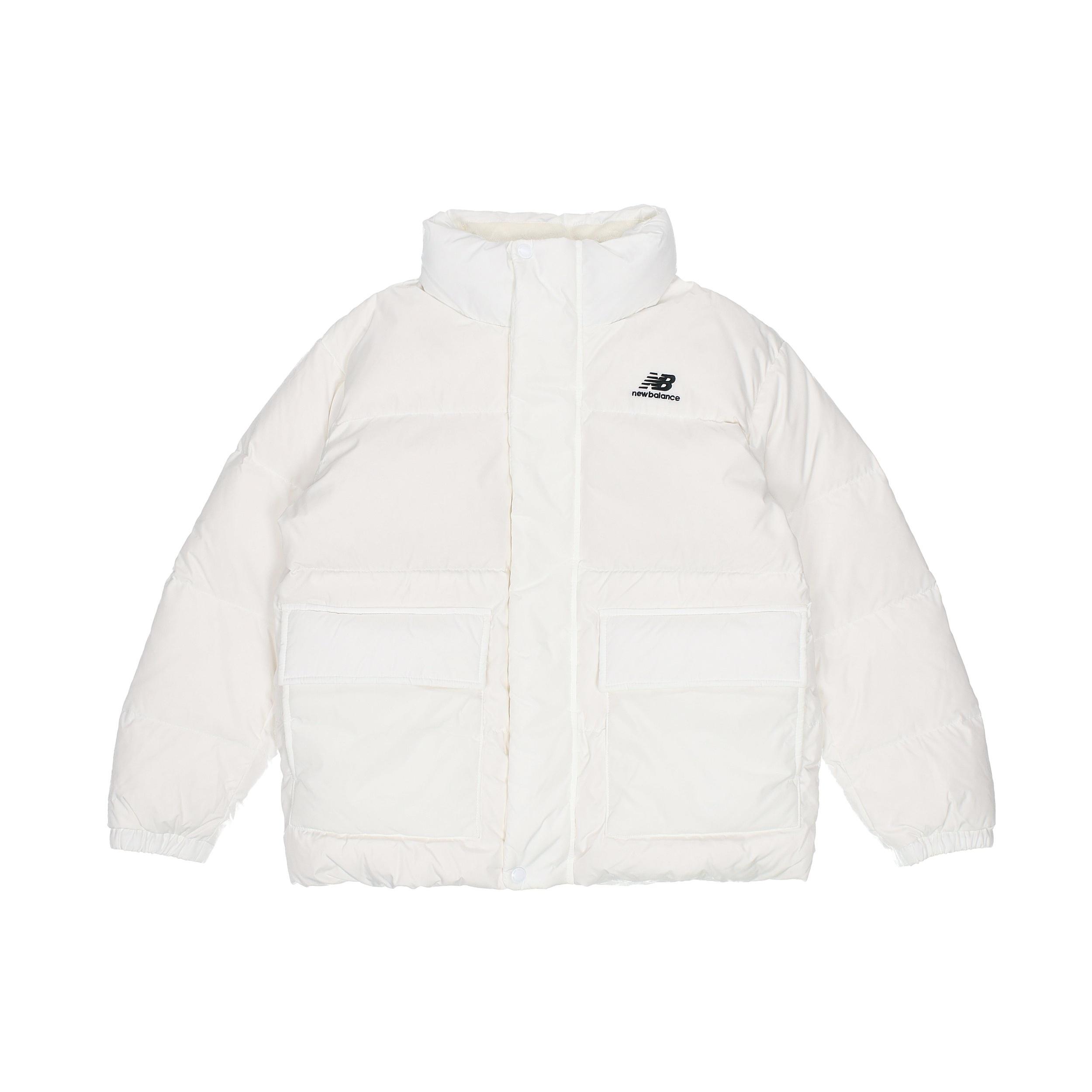 New Balance Essential Logo Puffer Jacket Asia Sizing  White  Unisex NPA4E013-IV S