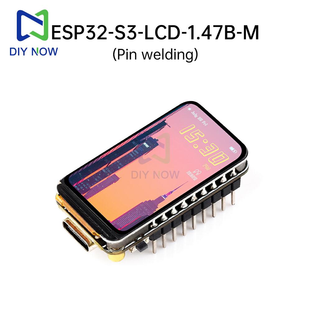 ESP32-S3 Development Board with 1.47-Inch IPS LCD Screen WiFi Bluetooth Dual Core Processor High Performance IoT Microcontroller