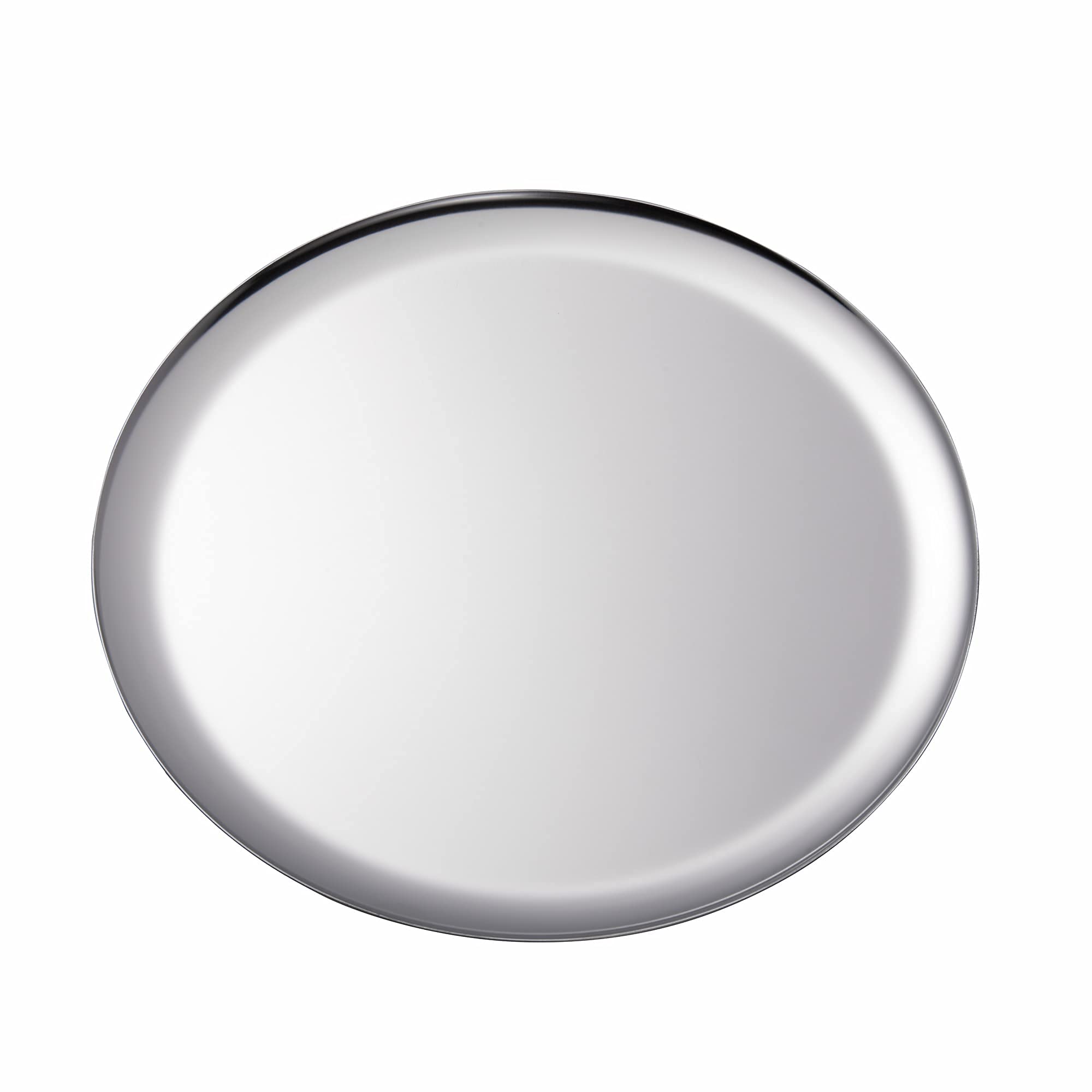 

IMEEA Stainless Steel Tray, Round, 28cm, for Accessory Storage, Silver