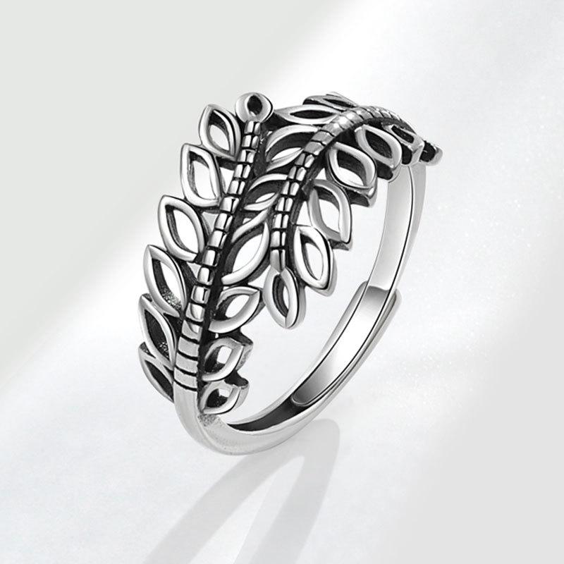 

Vintage Textured Twisted Knot Ring Minimalist Retro Stacking Jewelry Adjustable opening