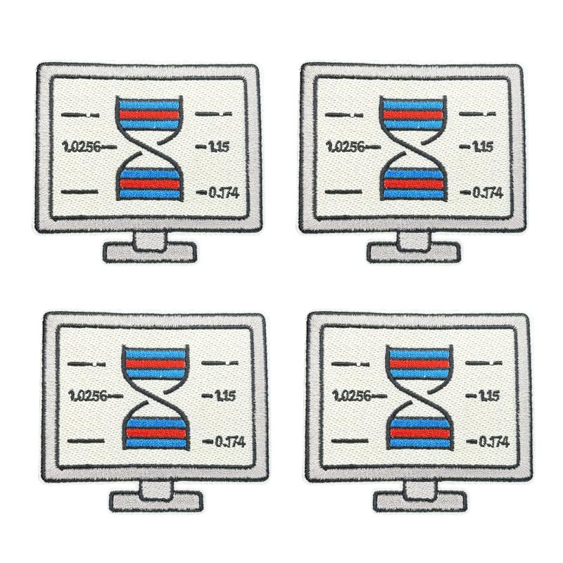 10pcs /Lots Laboratory Embroidered Patches Diy Cute Cartoon Patch Hats Bags Jackets Sew Embroidery Applique Clothing Decoration 