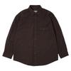 OUTSIDE FROG Single Pocket Striped Shirt (Dark Brown)