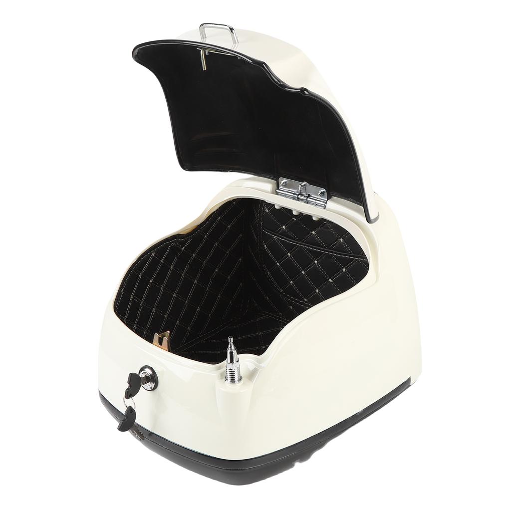 38L Motorcycle Top Box Waterproofing Universal Fit with Key Lock Base Plate Motorcycle Luggage Trunk Tail Storage