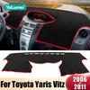 Для Toyota Yaris Vitz 2006 2007 2008 2009 2010 2011 Кришка приладової панелі автомобіля Уникайте світла Козирка від сонця Килимки з захистом від ультрафіолету Нековзкі килимки