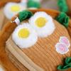 Plush Cartoon Ramen Bowl Toy with Ball Chain Stuffed Lamian Noodles Doll Keychain Pendant Bag Charm Backpack Hanging