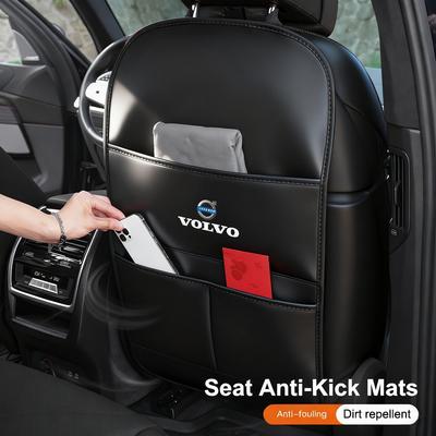 Large Anti-Kick Pad Car Seat Back Leather Protective Pad For ES90 EC40 EX40 EM90 XC90 V90 V60 XC60 V40 S60 S90 C40 XC40
