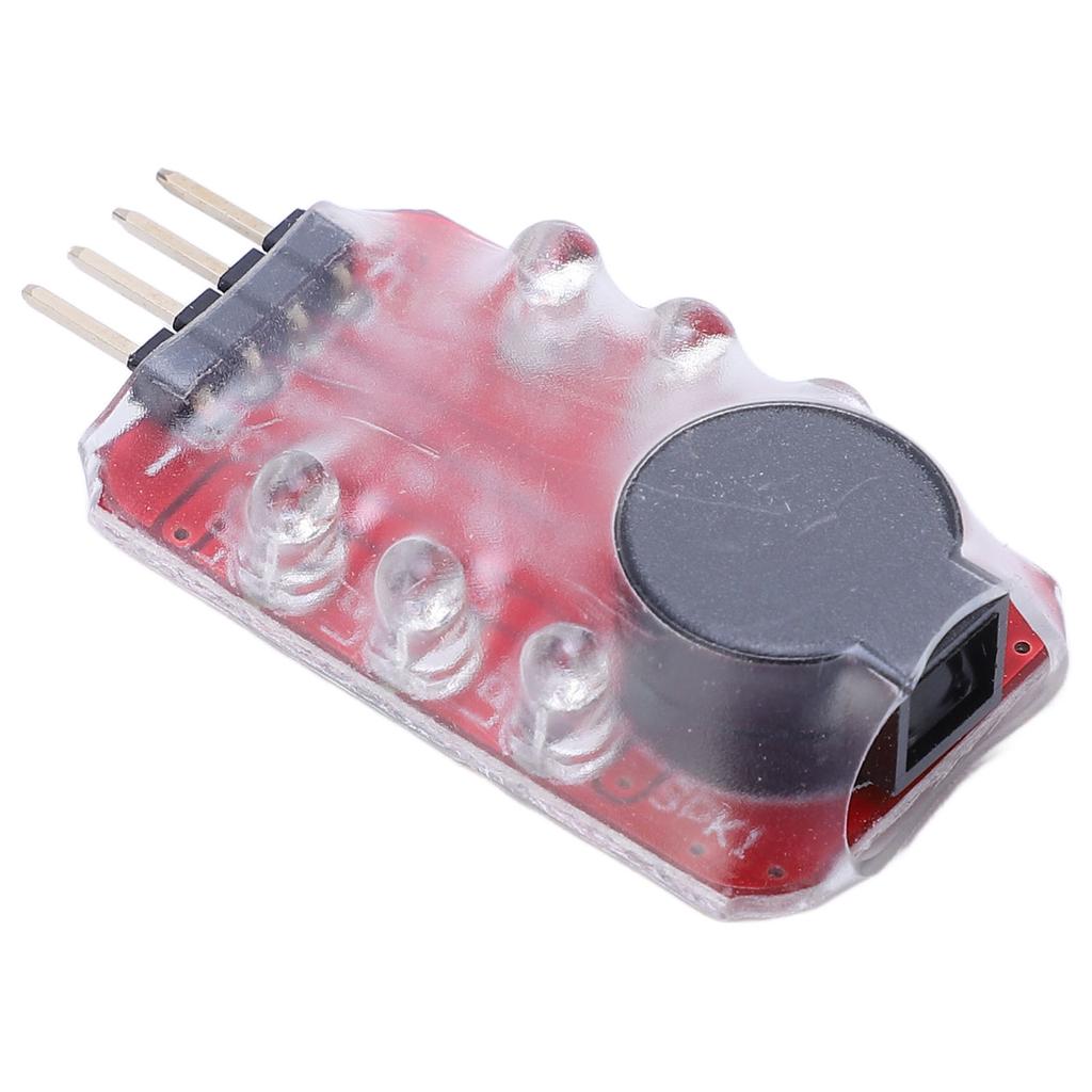 5 Pcs Lithium Battery Low Voltage Alarm Sound Light Warning Real Time Detection Battery Voltage Buzzer Alarm for 2S 3S
