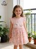 Spring/Summer Children's Ruffle Sleeve Mesh Unicorn Dress - Sweet Cute Princess Style