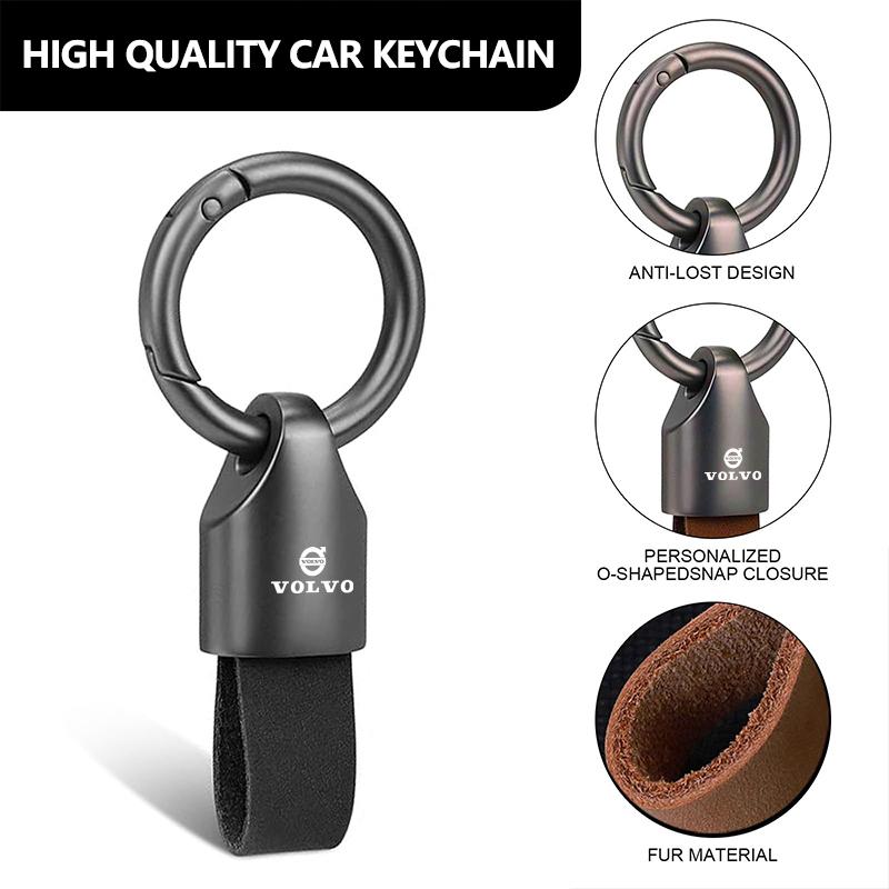 Metall Autoschlüsselanhänger Auto Schlüsselanhänger Schlüsselring Geschenk für Volvo EX30 XC60 XC40 V60 V40 XC90 XC70 V50 S60 V70 S90 Olestar AWD S80 V90