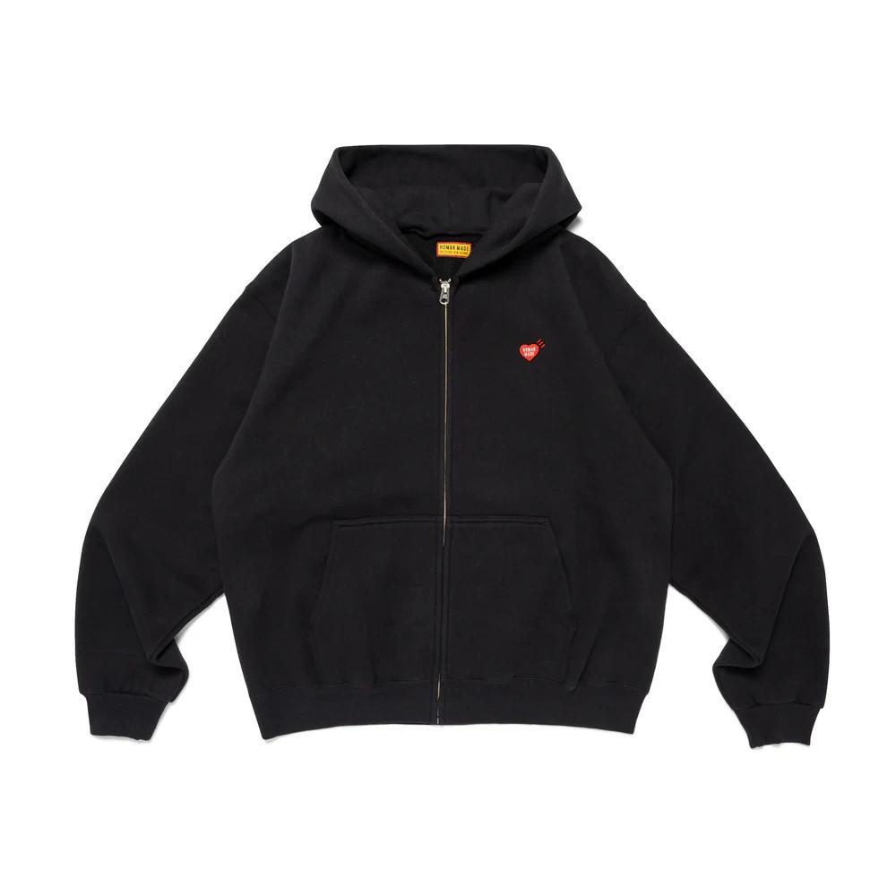 HUMAN MADE Classic Zip-Up Sweat Hoodie Black