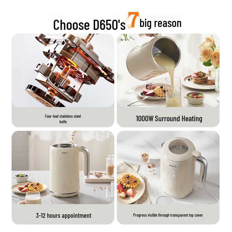 Joyoung Smart Wall-Breaking Blender & Soy Milk Maker CN plug (adapter included)