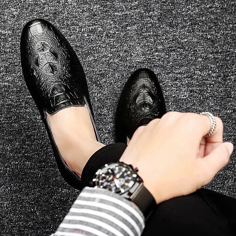 Men Shoes Moccasins Genuine Leather Casual Driving Slip On Shoes Fashion Men Loafers Outdoor Moccasins Italian Shoes for Men L5
