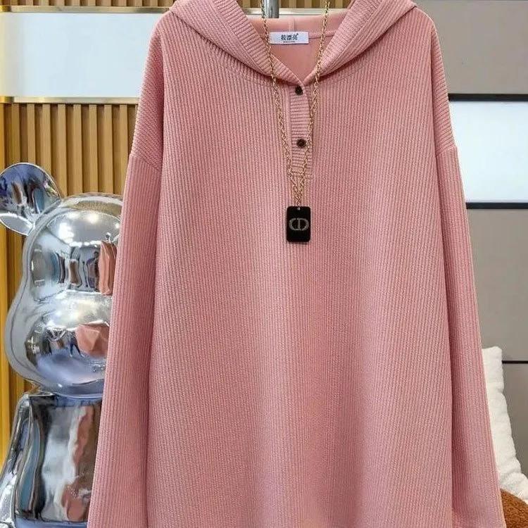 Sweatshirt for Women Oversize Hooded Thickened Loose Casual Pullover Long Sleeve Winter Sweatshirt Top