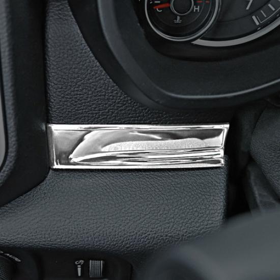 For Dodge Ram 1500 19-25 Chrome Center Console Molding Strip Panel Cover Trim 4P