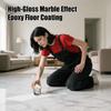 500g Epoxy Flooring Paint  Sand Water Based Self Leveling High Gloss Marble Effect Waterproof Colored For Refinishing Tile