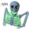Outdoor Scary Lawn Decor Halloween Half Body Skeleton Decoration, Realistic Spooky Light Up Plastic Figure for Graveyard, Haunted House, Yard,