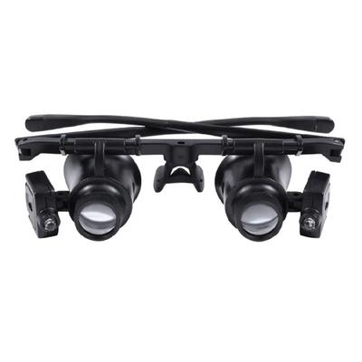 Lunettes loupe 25X Lunettes binoculaires Loupe mains libres pour la réparation de montres