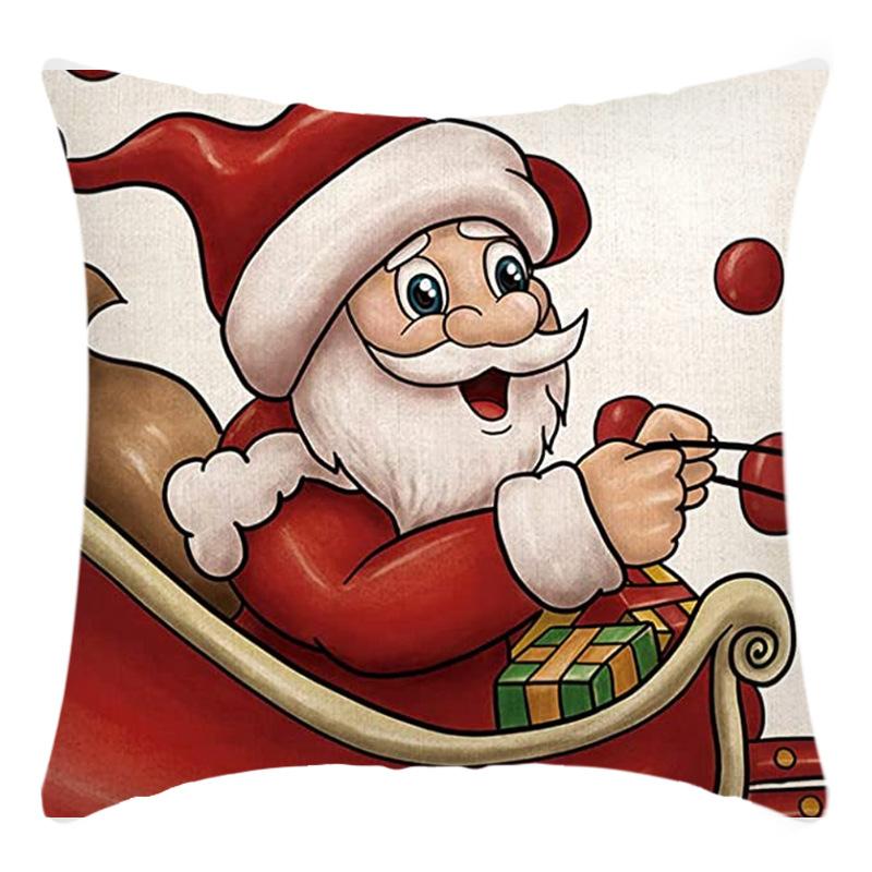 Christmas Nordic Style Santa Claus Pillowcase Home Sofa Cushion Car Cushion Cartoon Christmas Pillowcase