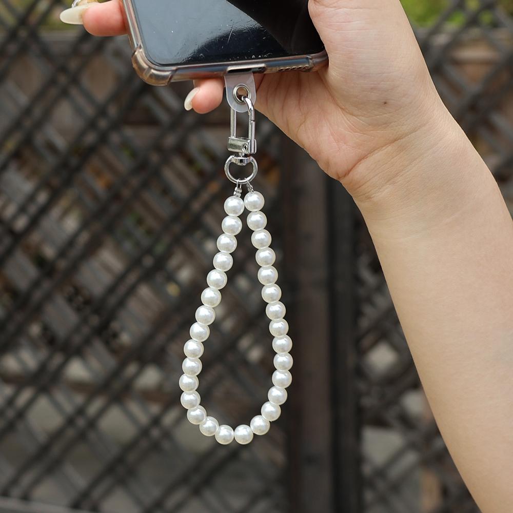 Șnur multifuncțional cu perle Lanț crossbody pentru telefon Curea de schimb Brățări de încheietură pentru telefon Mobilier Colier Lanț cu pandantiv cu patch