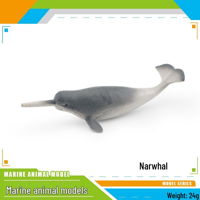 Marine Animal Models: Butterflyfish, Lionfish, Narwhal, Yellowfin Tuna, Saury Ornaments