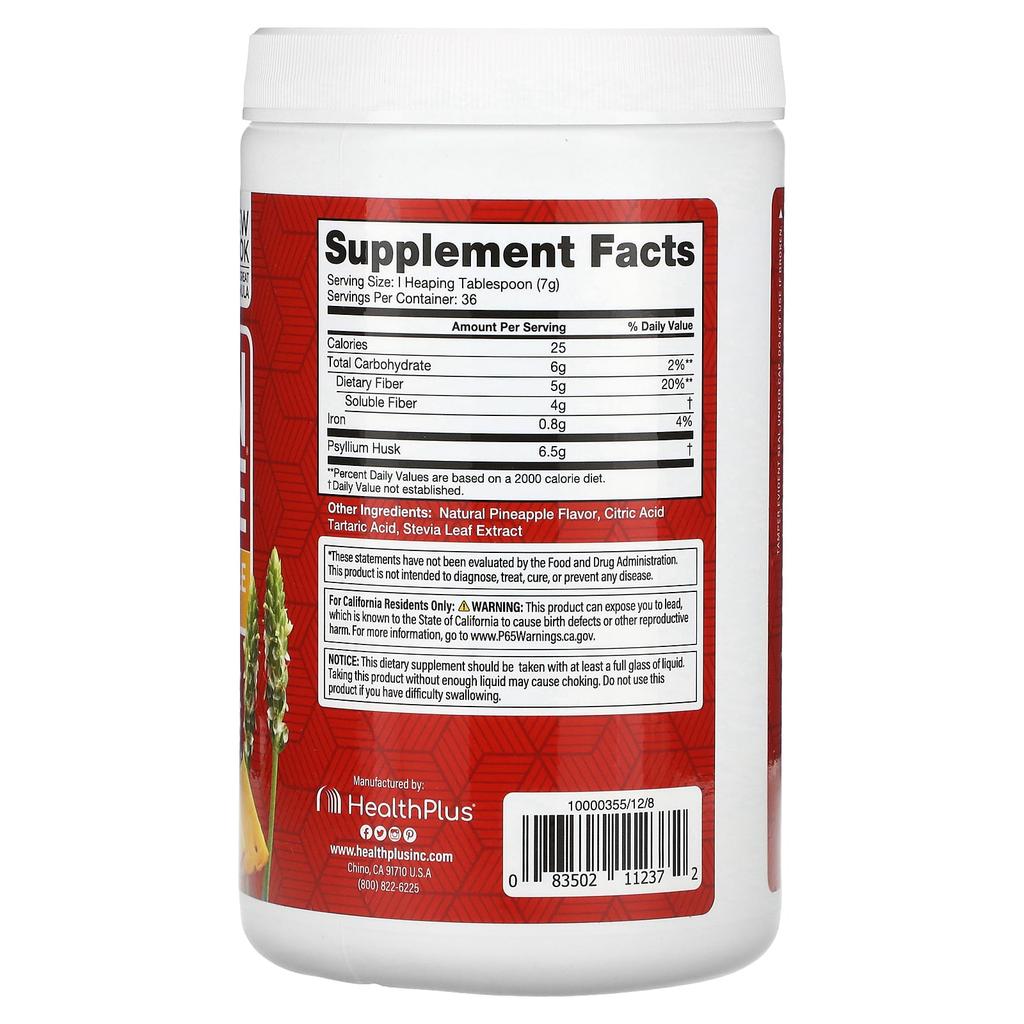 Colon Cleansing, Sweetened with Stevia, Refreshing Pineapple Flavor, 9 Oz (255 G)