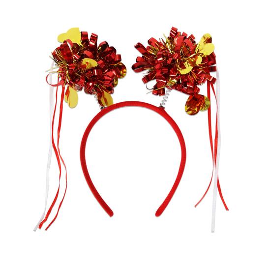 Opaska na Walentynki dla Kobiet Brokatowe Serce Miłości Dodatek do Włosów na Walentynki Ślub Urodziny Artykuły na Imprezę