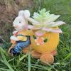 New cute animal bunny countryside succulent flowerpot decoration resin crafts