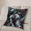 fully armed Medieval Knight Pillow Case Pillow Case Living Room Sofa Cushion Cover Suitable For Home Bedroom Room Decoration