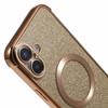 For iPhone 16 Case Electroplating Glitter TPU Clear Phone Cover Compatible with MagSafe