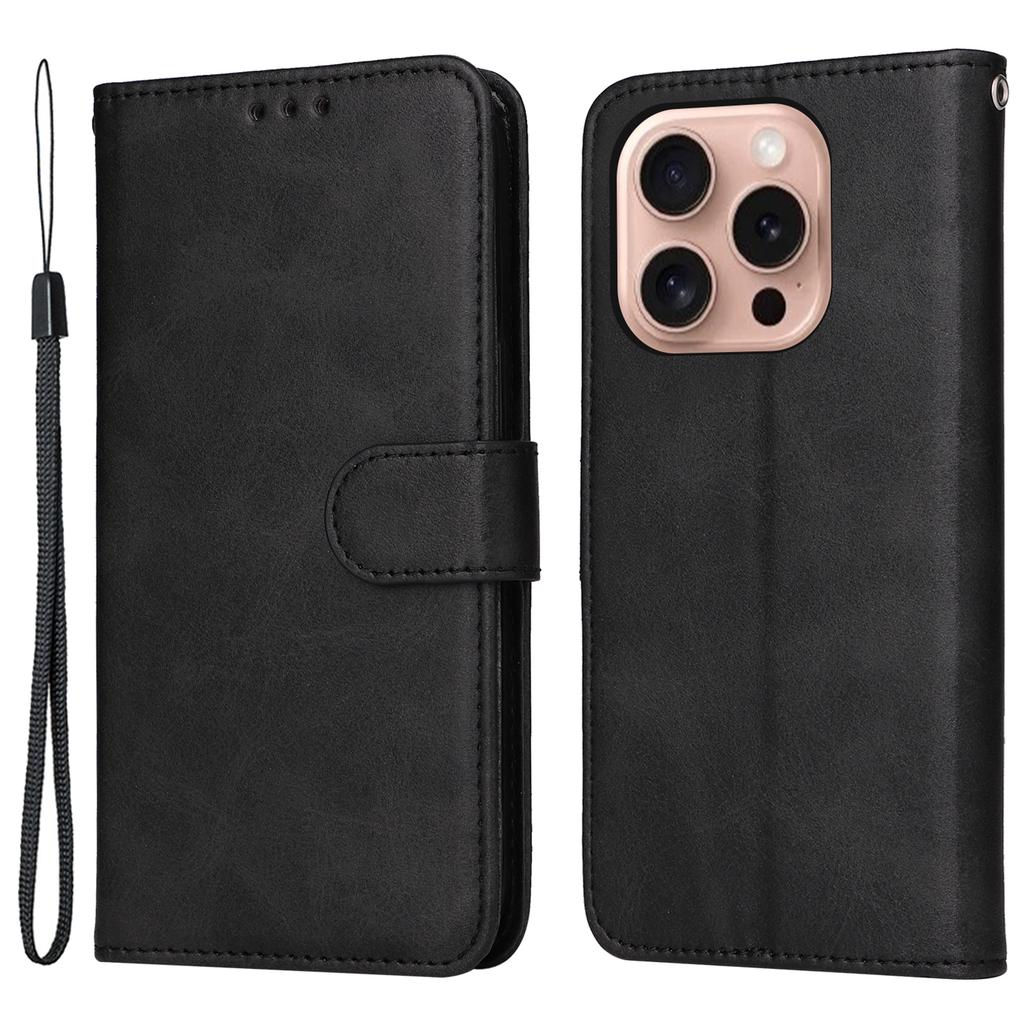 For iPhone 16 Pro Case Card Holder Leather Stand Wallet Phone Cover