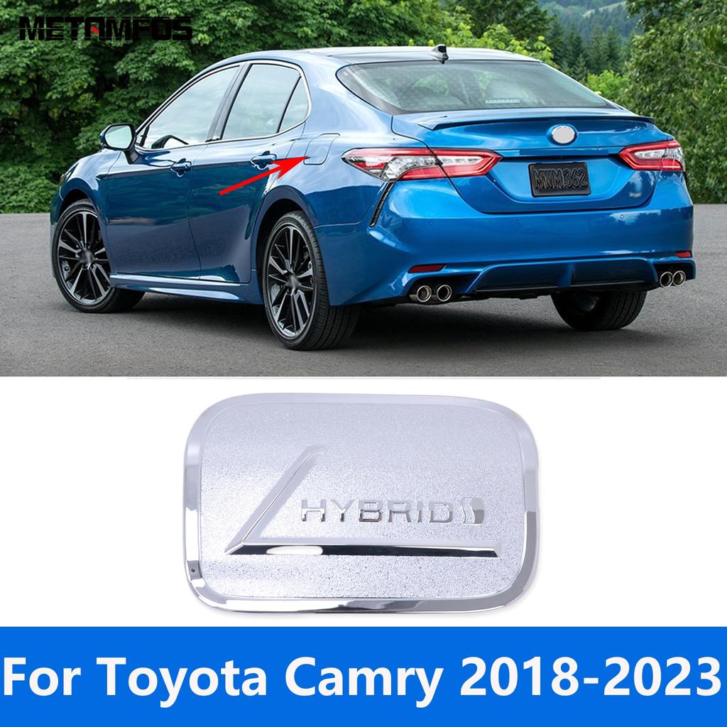 Accessories For Toyota Camry XV70 2017-   Chrome Rear Fog Light Lamp Cover Trim Fuel Tank Cap Oil Filler Cover Trim