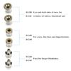 6Pcs Replacement Diamond Microdermabrasion Dermabrasion Tips Stainless Steel Filter Set