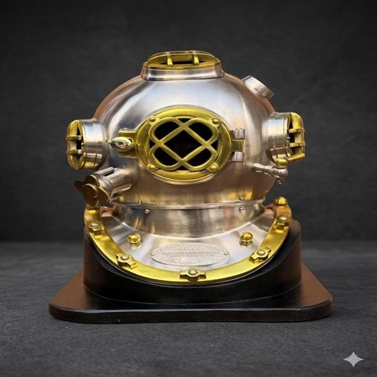 Style Diving Helmet  Steel and Aluminum, Nautical Decor