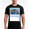 Retro Poster Portofino Mediterranean Pearl Of The Italian Riviera Tshirt Summer Casual Cotton Tee Oversized Streetwear Tops