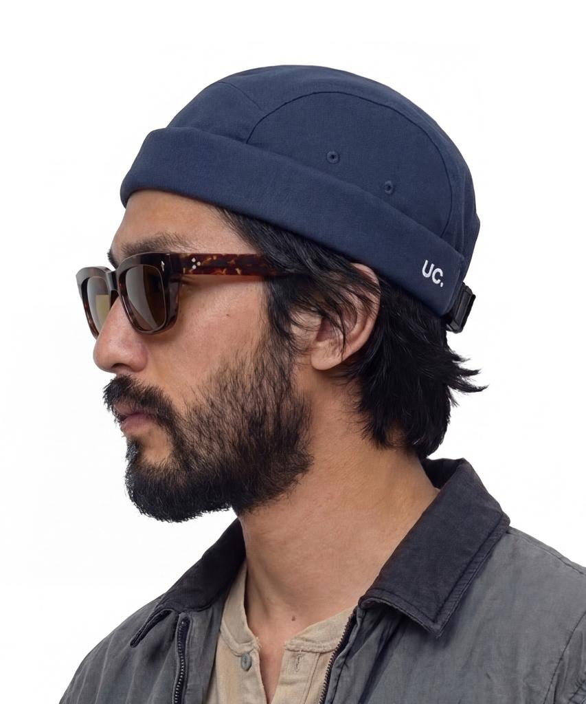 Eondeokeonteulol Cotton Camp Brimless Cap Mold Cap / Camp / Blue
