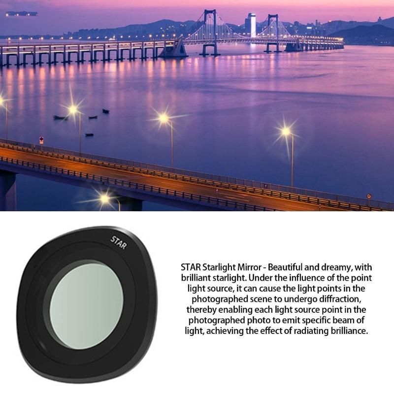 Protective Waterproof Lens Filter For Action Cameras High Light Transmission Scratch Resistant Aluminum Alloy Frame