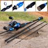 4 Pieces Travel Baitcasting Rod Medium Graphite Spinning Fishing Rod Portable Fishing Rod