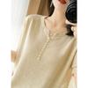 T-shirt V-neck Pullover Loose Half Sleeve Pullover Loose Half Sleeve V Neck T-shirt