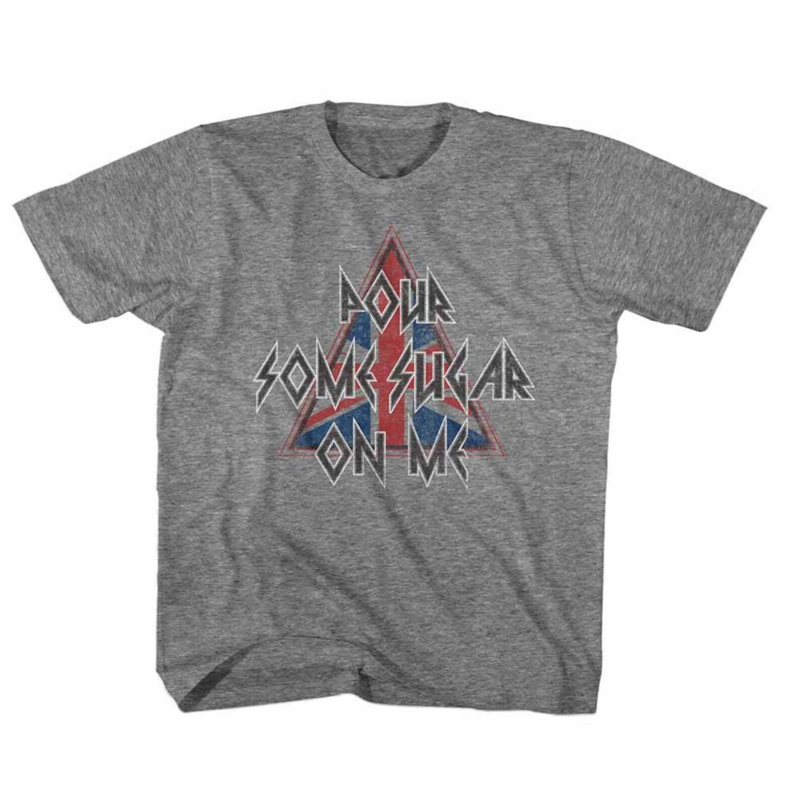 Def Leppard Pour Some Sugar On Me Triangle Heather Children s T-Shirt 100