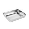 Sikezhuo Stainless Steel Deep Storage & Serving Trays (2-Pack)